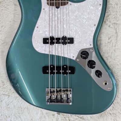 Fender Adam Clayton Jazz Bass Rosewood Fretboard Sherwood Green Metallic - Demo image 5