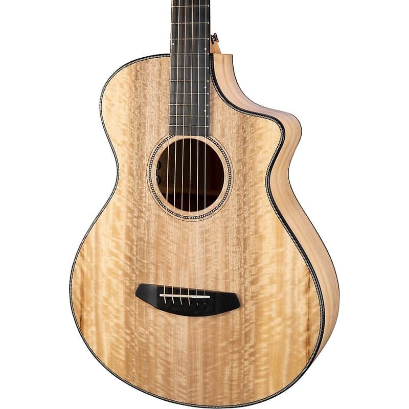 Breedlove Oregon Concertina Myrtlewood Cutaway Acoustic-Electric Guitar Regular Natural image 1