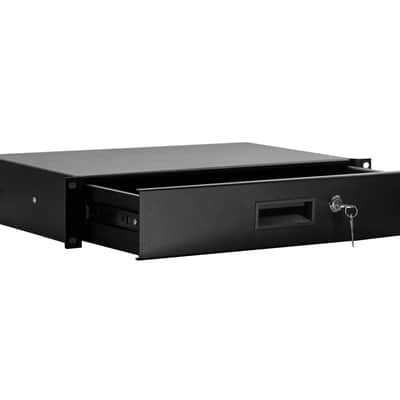 Elite Core 2 Space Shallow Rack Drawer with Lock & Keys For ATA Rack Road Cases image 1
