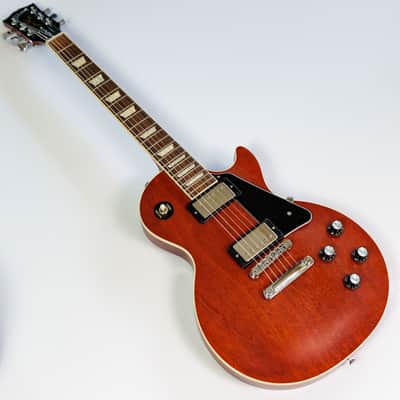 Gibson Les Paul Traditional Pro V Satin Mahogany Top 2020 - Satin Wine Red image 5
