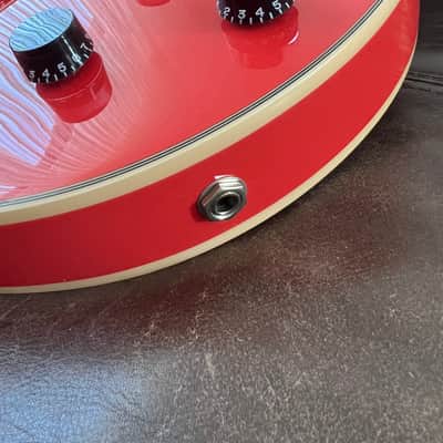 D'Angelico Premier DC Semi-Hollow Double Cutaway , 2019 - 2020 - Fiesta Red image 6