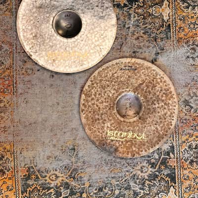 RARE Raw ISTANBUL Mehmet 61st Anniversary Vintage Series Hihats 14” 885 1105 g MINT Stunning image 2