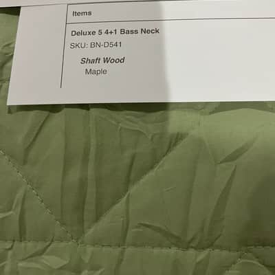 Warmoth Deluxe 5 4+1 5 String Bass Neck for Fender 2026 - Natural/Gloss image 15