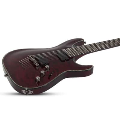 Schecter Hellraiser C-7 Electric Guitar, Black Cherry image 3