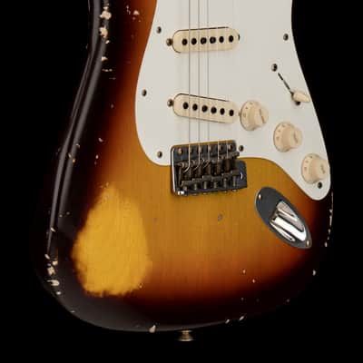 Fender Custom Shop Empire 59 Transition Stratocaster Relic - Faded Aged Chocolate 3-Color Sunburst #19506 image 6