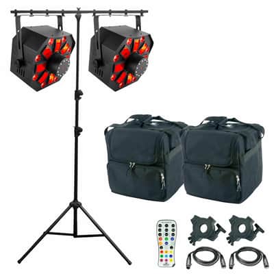 (2) Chauvet DJ Swarm Wash FX ILS 4-in-1 Effect Fixtures with Stand image 1