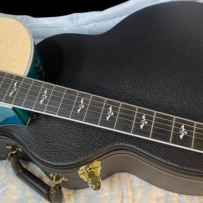 NEW ! Taylor 614ce Custom Acoustic-Electric Guitar - Natural Top - Blue Fade Back and Sides - AAAAA Flamed Maple - Authorized Dealer - G05925 - 4.9lbs image 4