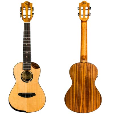 Flight Victoria EQ-A Concert Ukulele New - Spruce image 3