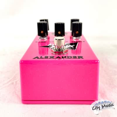 Used Alexander Hot Pink Drive Overdrive Guitar Effects Pedal ♫ image 5