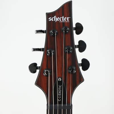 Schecter C-1 Exotic Ebony Guitar - Natural Satin image 5