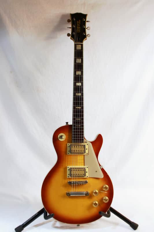 Vintage 1970's Made-In-Japan Univox LP Style Singlecut Electric Guitar in Sunburst Finish image 1