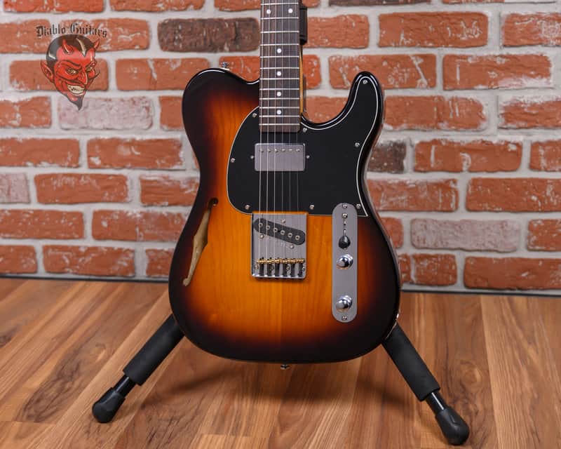 G&L Tribute Series ASAT Classic Bluesboy 3-Tone Sunburst 2017 w/Hard Shell Case image 1