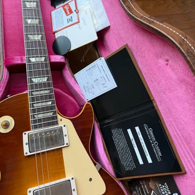 2026 Gibson Custom Shop Les Paul Standard ‘59 Reissue R9 VOS - Iced Tea Burst image 19