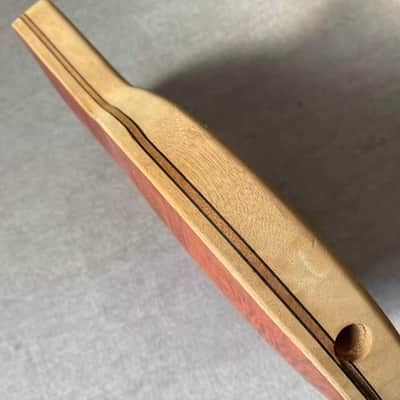 LAG Mahogany Wood Guitar Body with Tiger Maple Top image 4