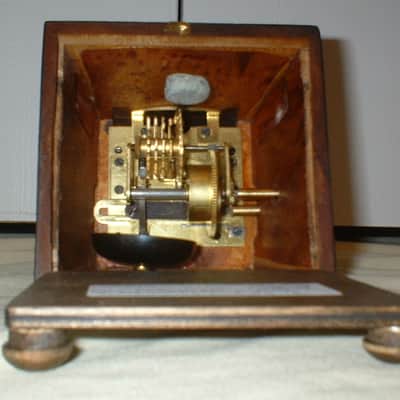 Antique Wood Bell Metronome de Maelzel by Seth Thomas Clocks Dark Walnut, Fully Restored, Brass Trim image 10