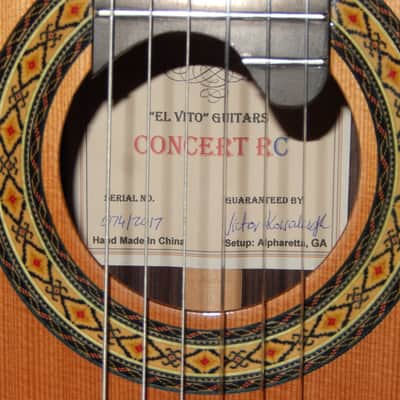 FABULOUS "EL VITO" CONCERT RC - CUSTOM MADE - TORRES STYLE CLASSICAL GUITAR - CEDAR/INDIAN ROSEWOOD image 4