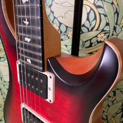 Paul Reed Smith CE-24 Satin Nitro Scarlet Sunburst 2017 image 3