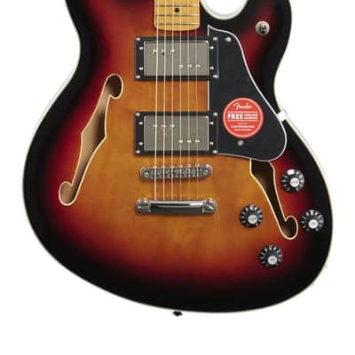 Squier Classic Vibe Starcaster Maple Neck 3 Color Sunburst image 3