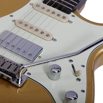Schecter Nick Johnston Traditional HSS 10th Anniversary Atomic Saffron image 8