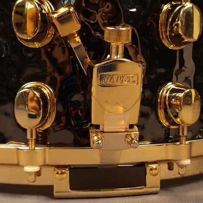 Mapex Black Panther Hammered Brass BPBR465H 14x6.5 Snare Drum | Original Owner image 10