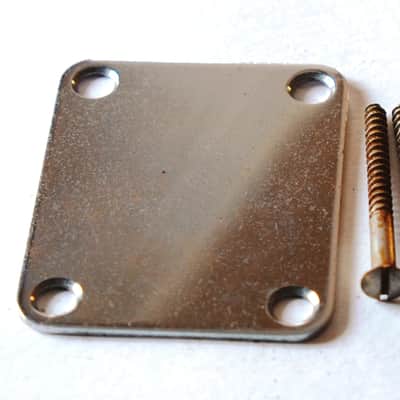 Aged 50s Vintage Neckplate 4 Hole GuitarSlinger Parts fits to Tele ® image 2