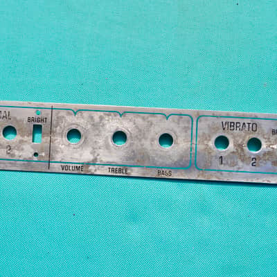 1969 Fender  Showman Silverface Faceplate image 3