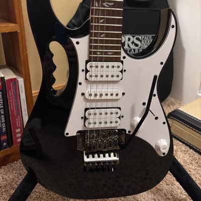 Ibanez JEMJR-BK Steve Vai Signature with Jatoba Fretboard 2022 - Present - Black image 9