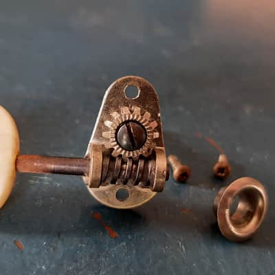 Van Ghent Tuner Ovale Button 1960 - Chrome and white image 2