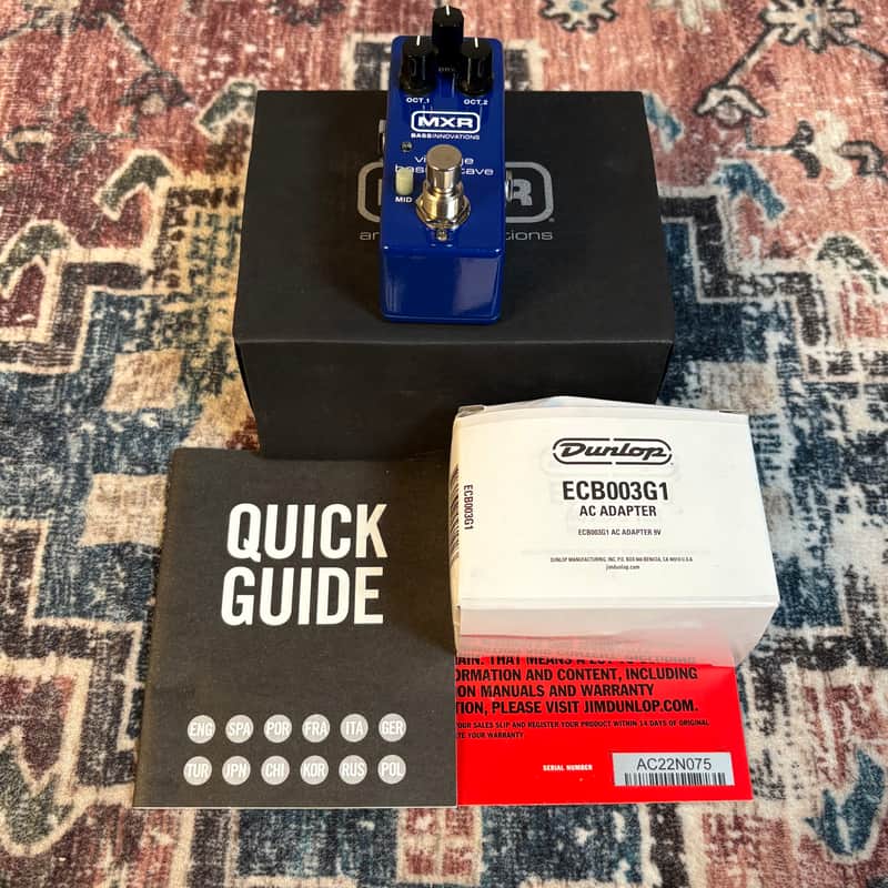 MXR M280G1 Vintage Bass Octave Guitar Effect Pedal W/ Box! image 1