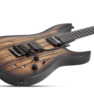 Schecter C-1 FR-S Pale Moon Natural Satin with Black Burst image 3