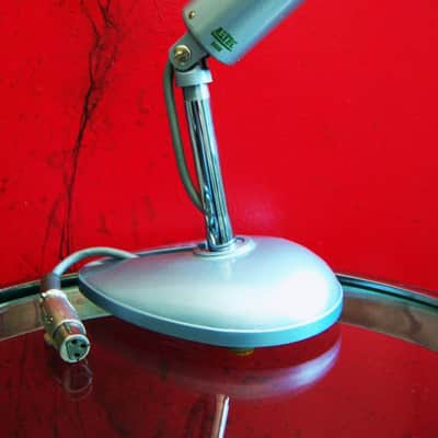 Vintage 1960's Altec 660B dynamic microphone "Salt Shaker" w period stand & cable Hi Z PROP 633A image 2