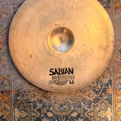 Rare Vintage Sabian 22” SOUND CONTROL Ride EARLY ONE! 3263 g AA TIGHT CONTROLLED Tone! AMAZING Bell image 2