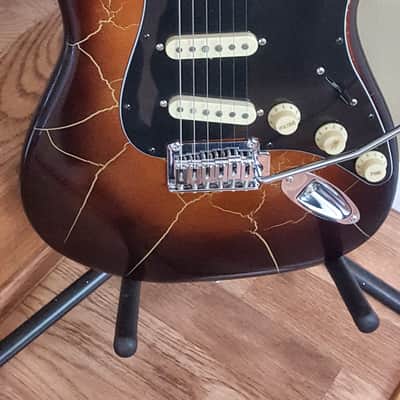 Logtown Guitars Custom Strat Style 2020 Tobacco/Rootbeer Gold Burst Lightning, image 1