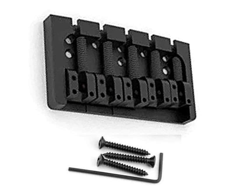 Hipshot® A-Style 5 String Aluminum Bass Bridge~.728" String Spacing~Black~USA~New image 1