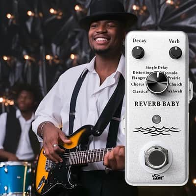 Iset Digital Reverb Guitar Pedal with 9 Modes True Bypass, price include the import duty for US buyer image 2
