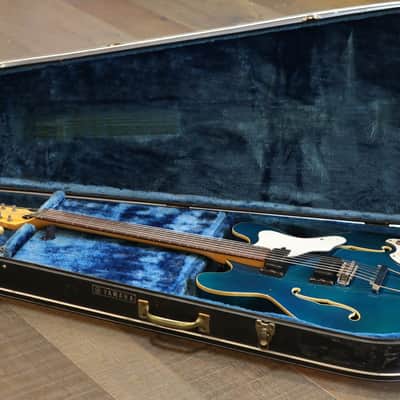 Vintage! 1967 Mosrite Celebrity XII 12-String Hollowbody Electric Guitar Blue + Case image 20