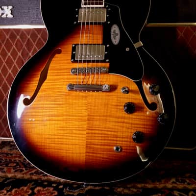 Maybach Guitars  CAPITOL 59 Aged ( 335 Thinline )  2022  Sunburst In Stock Ready to Ship Worldwide ! image 2
