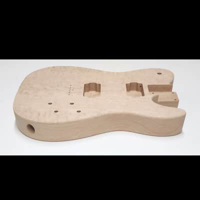 Shepard Custom Guitars Custom Telecaster Solid Body Backroute Quilted Maple Top On 1pc Alder 2026 - Unfinished image 6