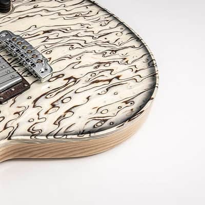 Mithans Guitars Valira Birch Burl boutique electric guitar image 5