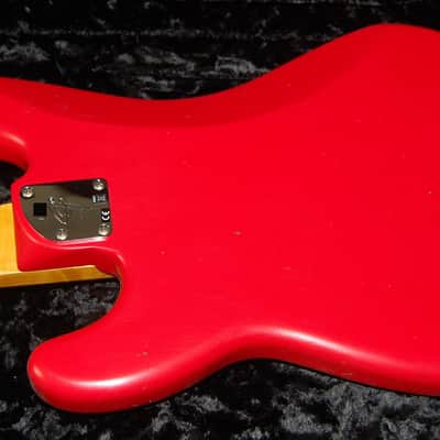 2017 Fender Postmodern Journeyman Jazz Precision J/P Bass Custom Shop Relic Hot Rod Red Case! SAVE image 8