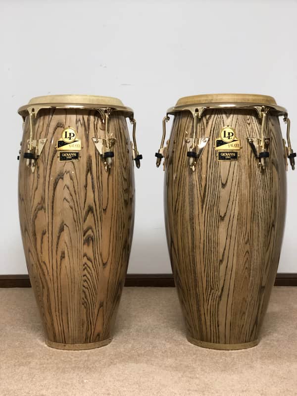 Pair of Latin Percussion Galaxy Giovanni Series Ash Congas w/ Comfort Curve 2 Rims image 1
