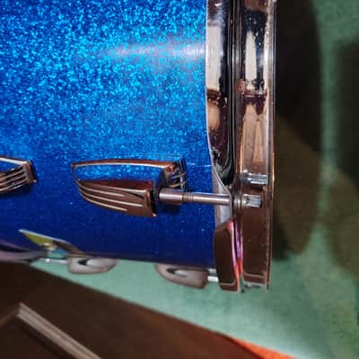 Ludwig No. 944 Classic 9x13" Rack Tom (3-Ply) with Pointed Blue/Olive Badge 1973 - 1976 - Maple Cortex image 7