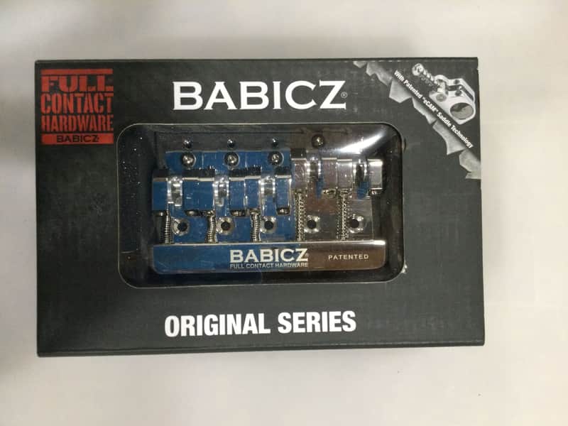 Babicz Full Contact Hardware FCH5NK 5-String Bass Bridge 5-Hole Mount Nickel image 1