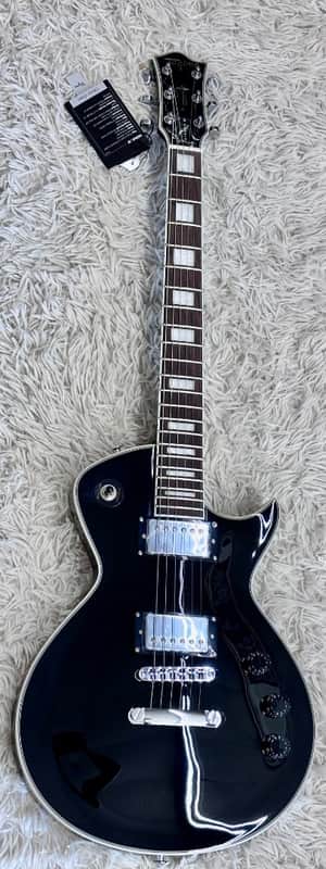 Tagima MIRACH-BK DF Electric Guitar - Black with Hardshell Case- B stock image 1