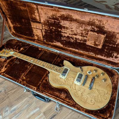 Electra 2258 Tree Of Life Set Neck Electric Guitar ?Prototype? 1970s Natural W/OHSC image 1