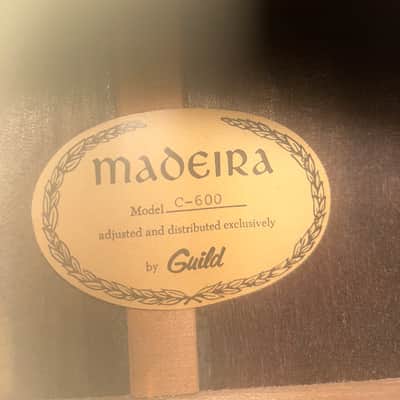 Rare Vintage 70s Guild Madeira Nylon String Classical Guitar Model C-600 Made in Japan MIJ image 2