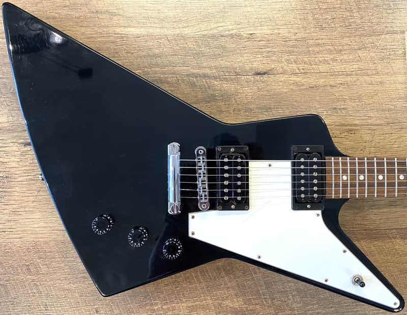 2017 Gibson Explorer T Gloss Ebony Finish Electric Guitar with Original Hardshell Case image 1