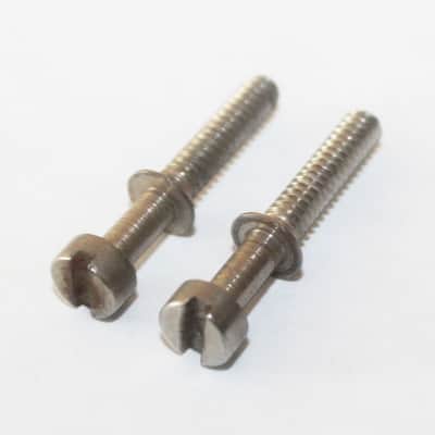 Vintage 1960's Gibson Adjustable Bridge Saddle Screws Set Of 2 1963 Acoustic Guitar image 1