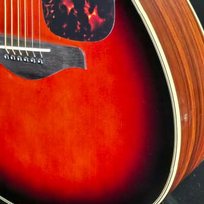 Yamaha FS830 TBS Tobacco Sunburst Small Body Guitar Top Rosewood B/S image 4