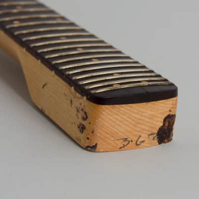 Fender Solid Body Electric Mandolin (1963), ser. #01614, original white tolex hard shell case. image 12